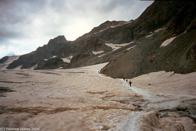 Auf dem Gletscher