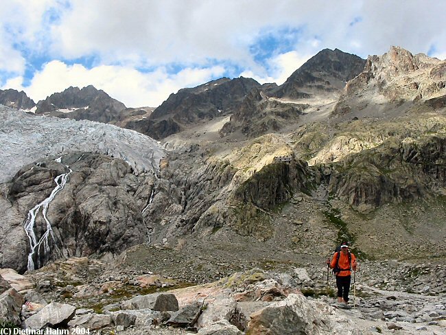 Rückblick zum Glacier Blanc