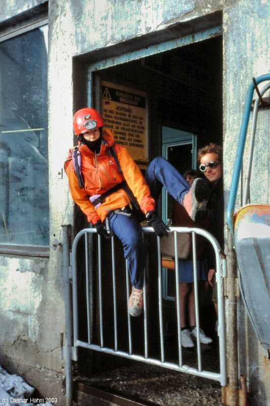 Am Ausgang der Seilbahn