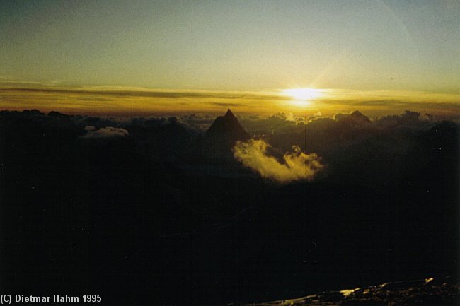 Sonnenuntergang auf der Signalkuppe