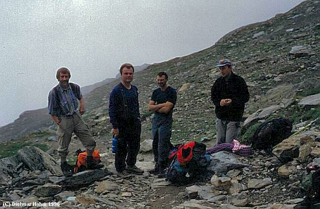 Aufstieg zur Mischabelhütte