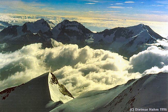 Fletschhorn, Lagginhorn und Weissmies