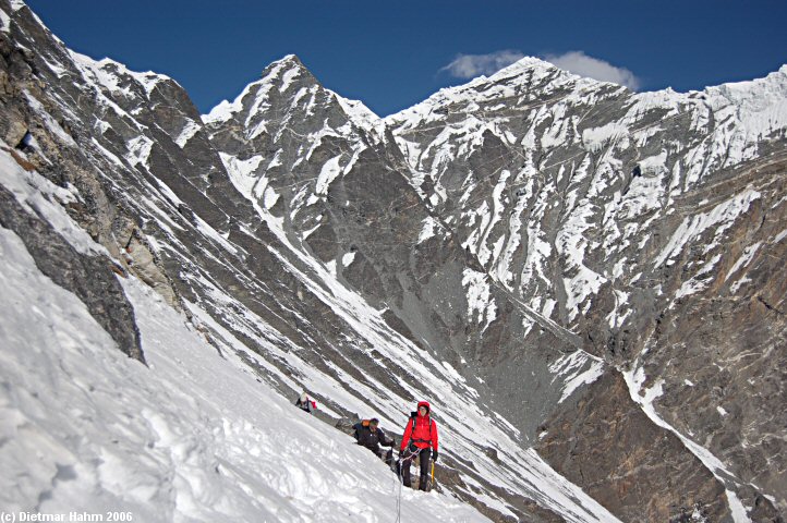 Quergang im Schnee